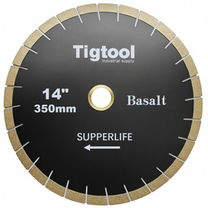 14" 350mm Diamond Saw Blade for Basalt Extra Wear Resistance Heavy Duty Cutting Long Life Stable Performance