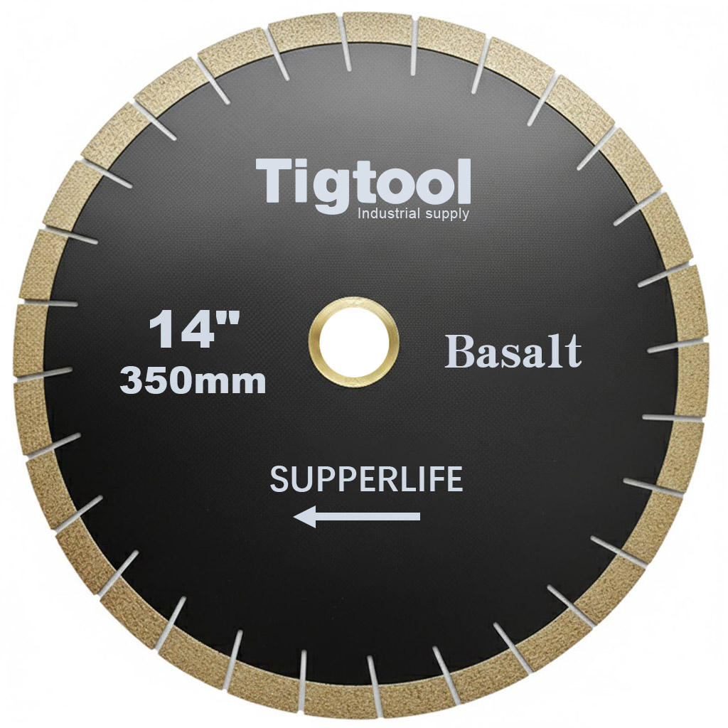 14" 350mm Diamond Saw Blade for Basalt Extra Wear Resistance Heavy Duty Cutting Long Life Stable Performance