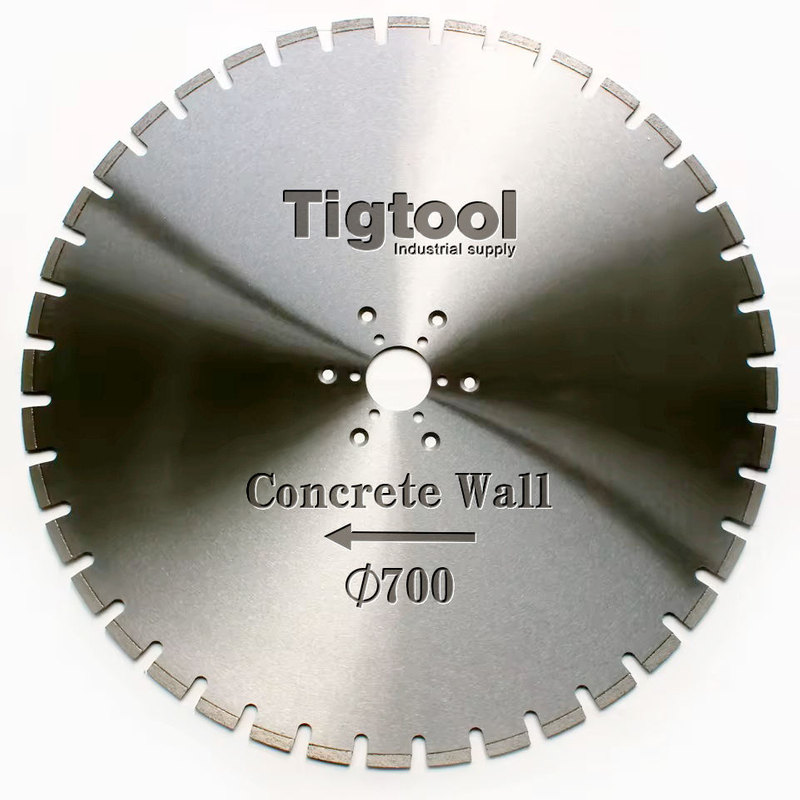 28"700mm Concrete Cut Wall Saw Blade for Reinforced Demolition Tunnel Concrete Pipe Laser Welded Large Diameter Machine Blade