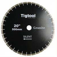 20" 500mm Silent Granite Cutting Saw Blade For Hard Stone Tiles Slabs Sharp & Wear-Resistant Segmented Long-Life
