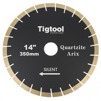 14" 350mm Quartzite Arix Silent Blade Tigtool Specialized Cutting Blades Designed for Natural Taj Mahal and Sea Pearl Quartzite