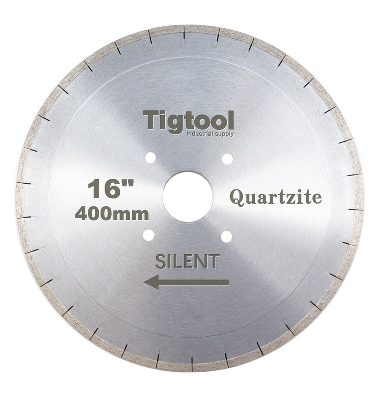 16" 400mm Quartzite Silent Cutting Blade for Natural Taj Mahal and Sea Pearl Double-Sided Single-Step Core Specialized Sharp A+