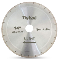 14"350mm Quartzite Silent Cutting Blade for Natural Taj Mahal and Sea Pearl Double-Sided Single-Step Core Specialized Sharp A+