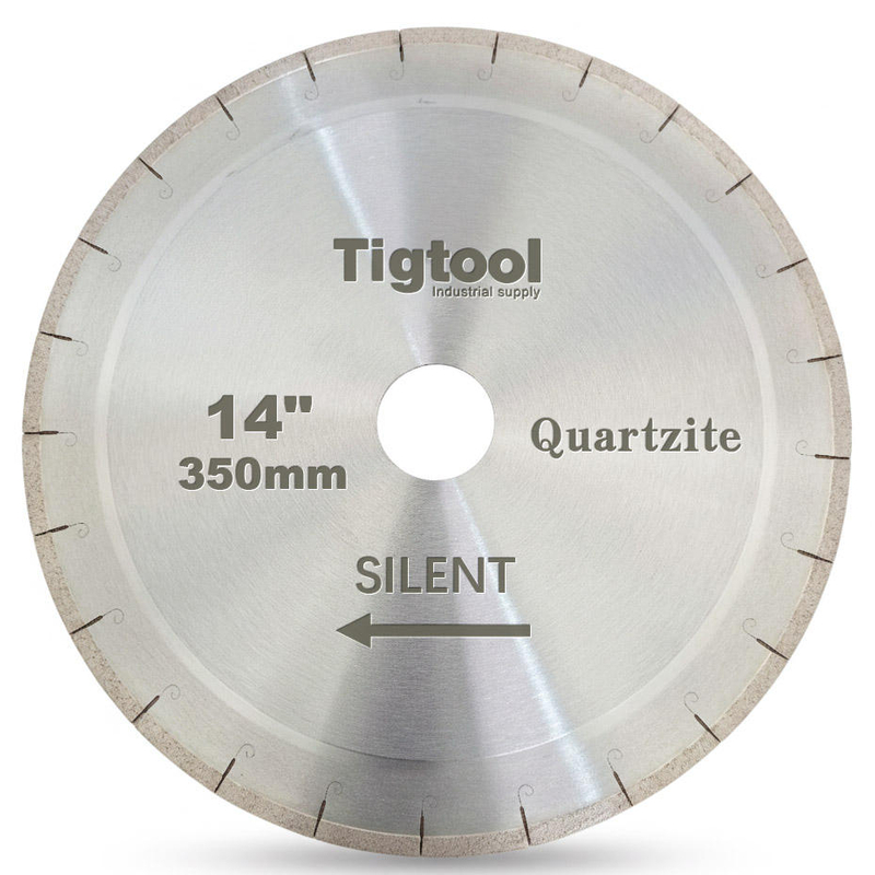 14"350mm Quartzite Silent Cutting Blade for Natural Taj Mahal and Sea Pearl Double-Sided Single-Step Core Specialized Sharp A+