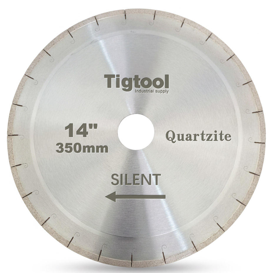 14"350mm Quartzite Silent Cutting Blade for Natural Taj Mahal and Sea Pearl Double-Sided Single-Step Core Specialized Sharp A+