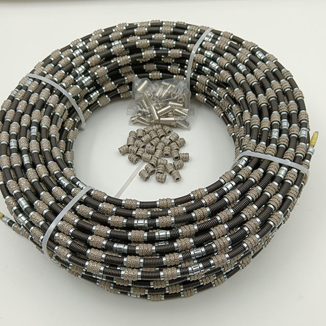 Brazed Spring Diamond Wire Saw for Concrete Masonry Wall Bridge Reinforced Heavy-Duty Demolition Structural Cutting 10.5mm