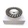 4" 100mm Aluminum Base Diamond Cup Wheel TigTool Silver Type for Concrete, Granite & Stone Grinding