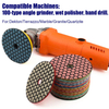 4" Dry Polishing Pad for Stone Granite Marble Dekton Ceramic Porcelain Sharp Wear-Resistant Type Countertop Polishing Machine