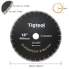 18"/450mm Ceramic Silent Blade SuperSpeed 3.6 m/min Chip-Free 45° Miter Cutting Tigtool