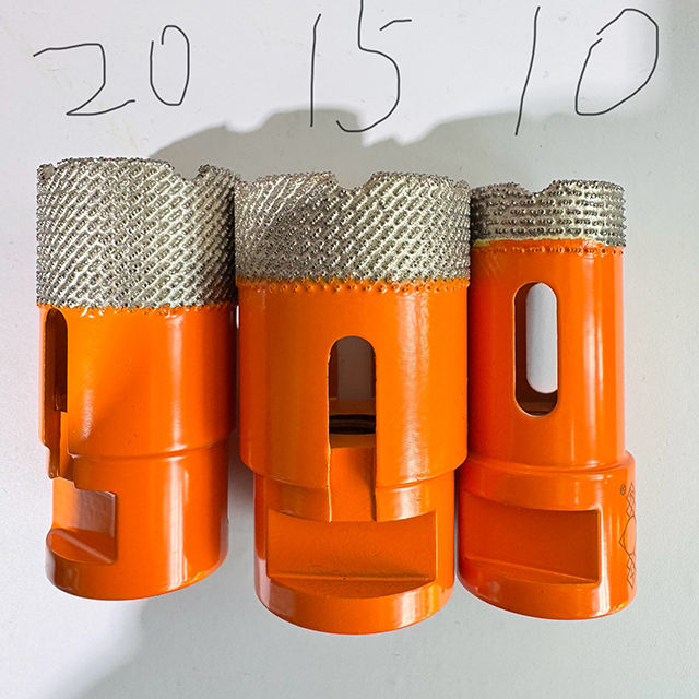 Arix Diamond Drill Bit for Porcelain,Tile,Dekton,Marble,Granite M14 5/8-11 25/35 mm Hole Vacuum Brazed Long-Life Angle Grinder