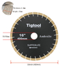 16" 400mm Diamond Saw Blade for Andesite Extra Wear Resistance Heavy Duty Cutting Long Life Stable Performance