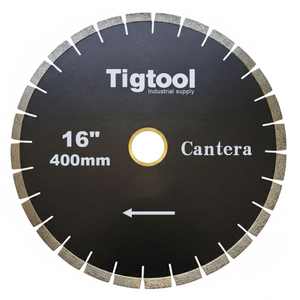 Stable Performance Low Chipping Wear Resistance 16" 400mm for Cantera Cutting Fast Cutting Diamond Saw Blade