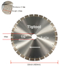 16"400mm Diamond Cutting Saw Blade for Laja Stone High-Frequency Welded Wear-resistant Long Service Life