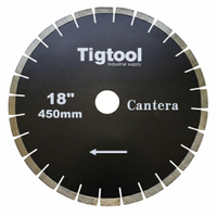 Stable Performance Low Chipping Wear Resistance 18"450mm for Cantera Stone Cutting Fast Cutting Diamond Saw Blade