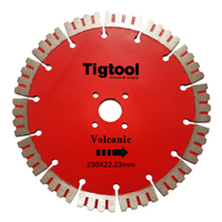 Long Life Wear Resistant Angle Grinder Disc 9"230mm for Volcanic Stone Carving Grinding Diamond Saw Blade
