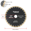 16" 400mm Quartzite Arix Silent Blade Tigtool Specialized Cutting Blades Designed for Natural Taj Mahal and Sea Pearl Quartzite