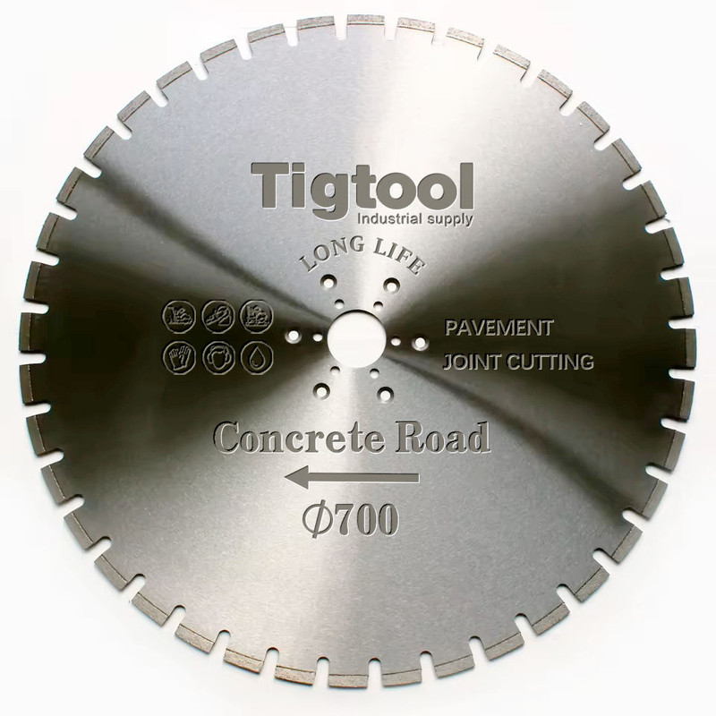 28"700mm Road Cutting Blade Cured Concrete Reinforced Laser Floor Saw Pavement Highway Long Life Expansion Contraction Joint