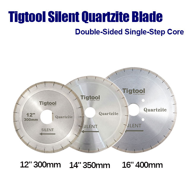 12" 300mm Quartzite Silent Cutting Blade for Natural Taj Mahal and Sea Pearl Double-Sided Single-Step Core Specialized Sharp A+