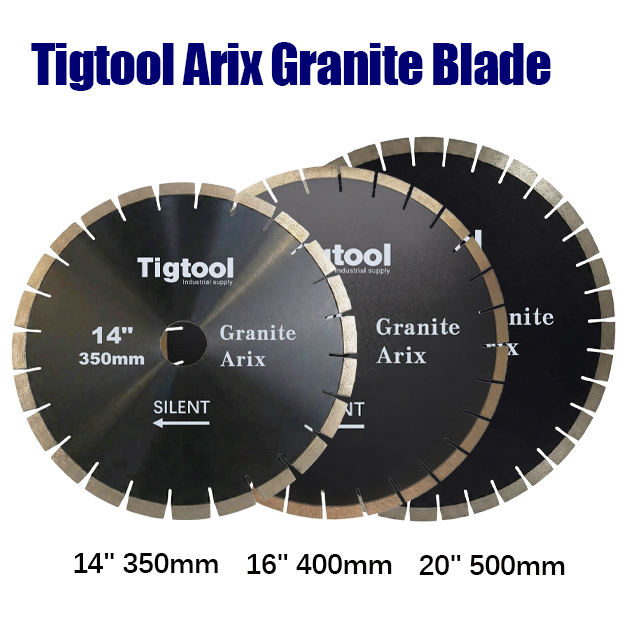 14" 350mm Granite Arix Silent Blade Height 15mm Wear-Resistant Arix Gaps Segments High Sharpness Diamond Blade