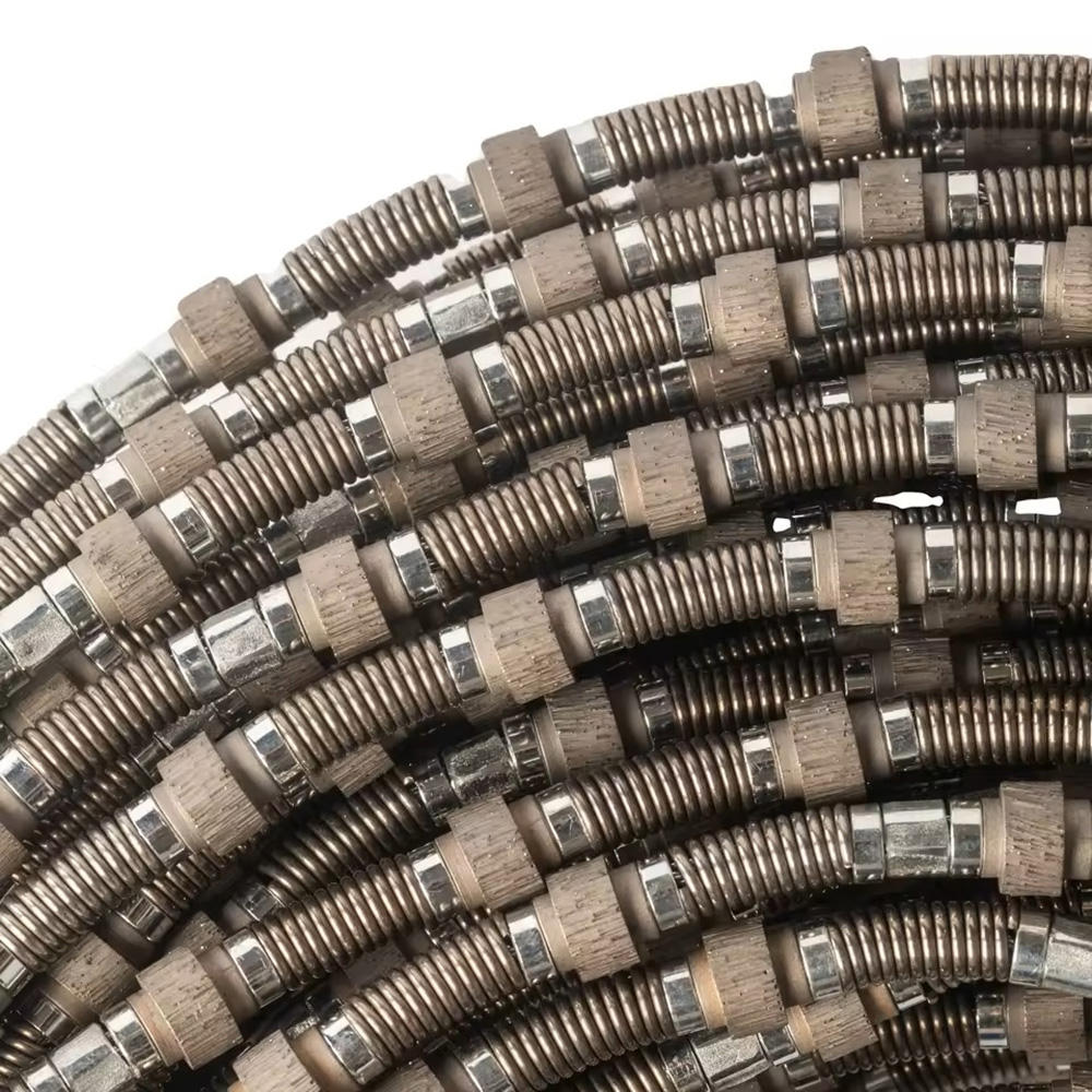 Sintered Spring Diamond Wire Saw for Concrete Masonry Wall Bridge Reinforced Long-Time Construction & Continuous Cutting 10.5mm
