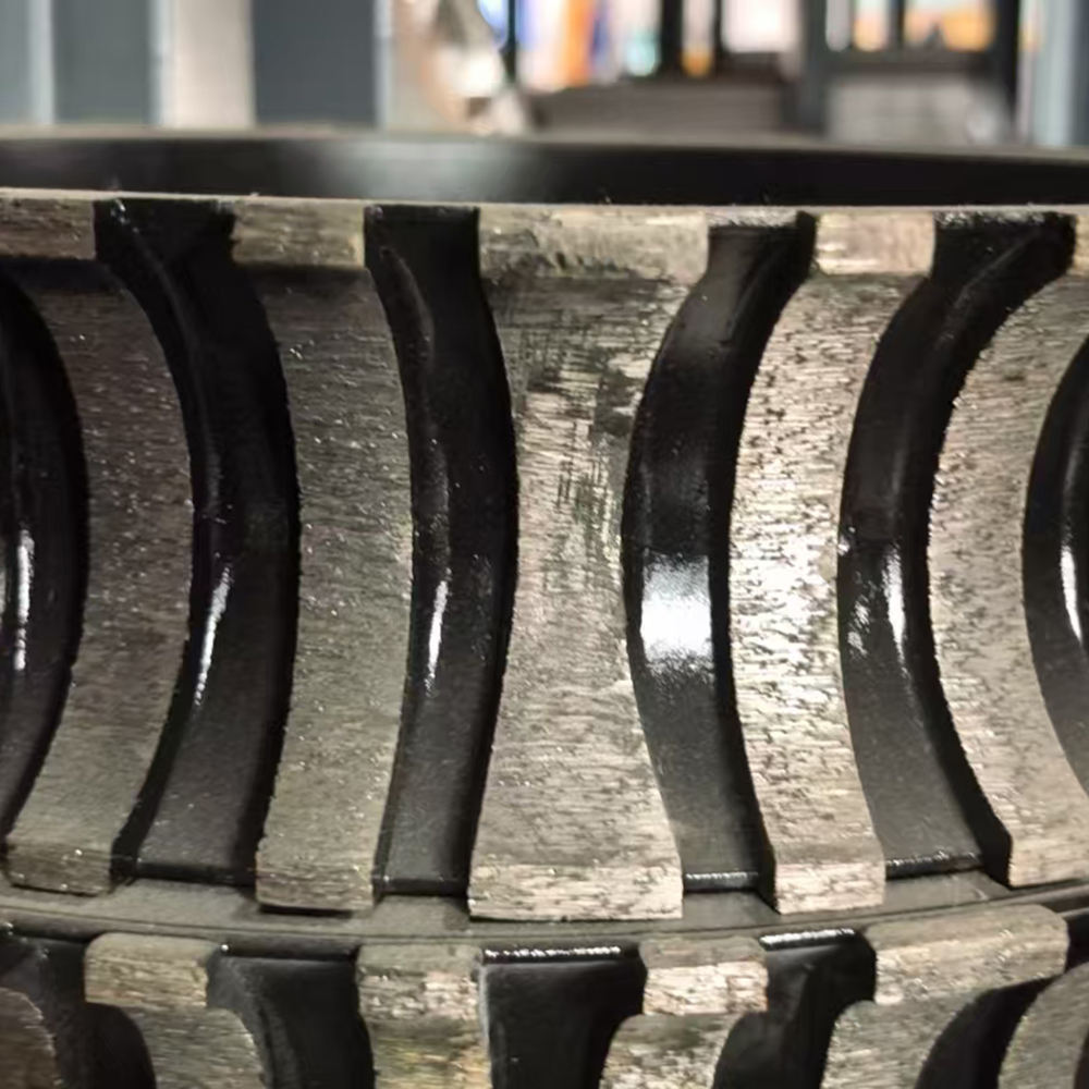 14" 350mm Diamond Segmented Profile Wheel for Marble Bullnose Round Edge for Stone Countertop Stair CNC Edge Forming Tool